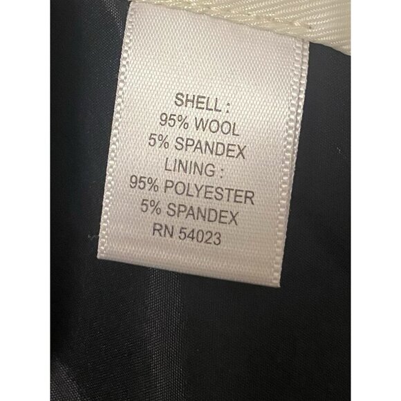 Banana Republic Jackson Curvy Fit Slim Ankle 6 Long Black Wool Trouser Pants NWT - Picture 9 of 10